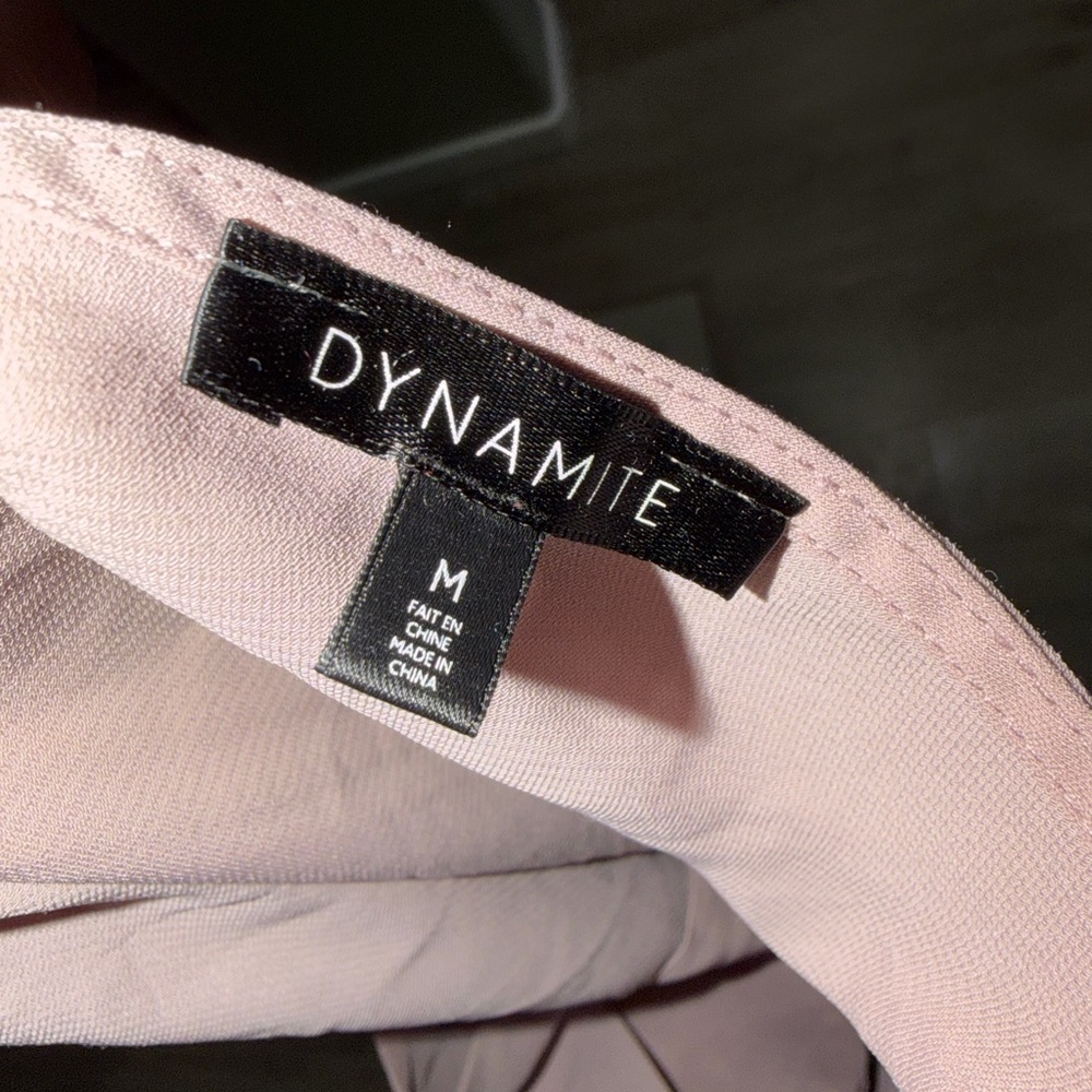 Dynamite Dusty Mauve Button-Front Spaghetti Strap Cami - Picture 3 of 3